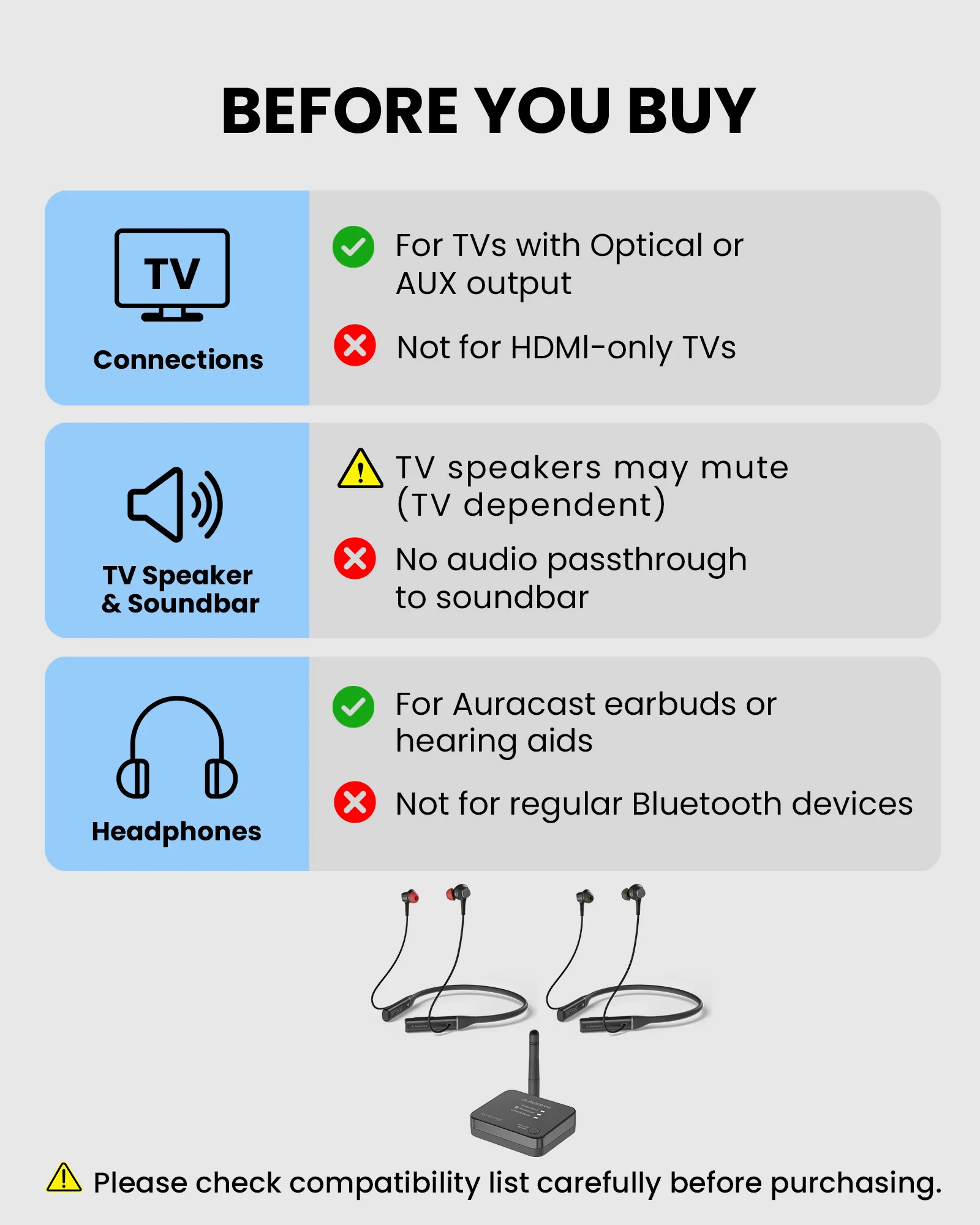 Aura Loop Dual | Auracast TV Earbuds 2 Pairs - Image 3