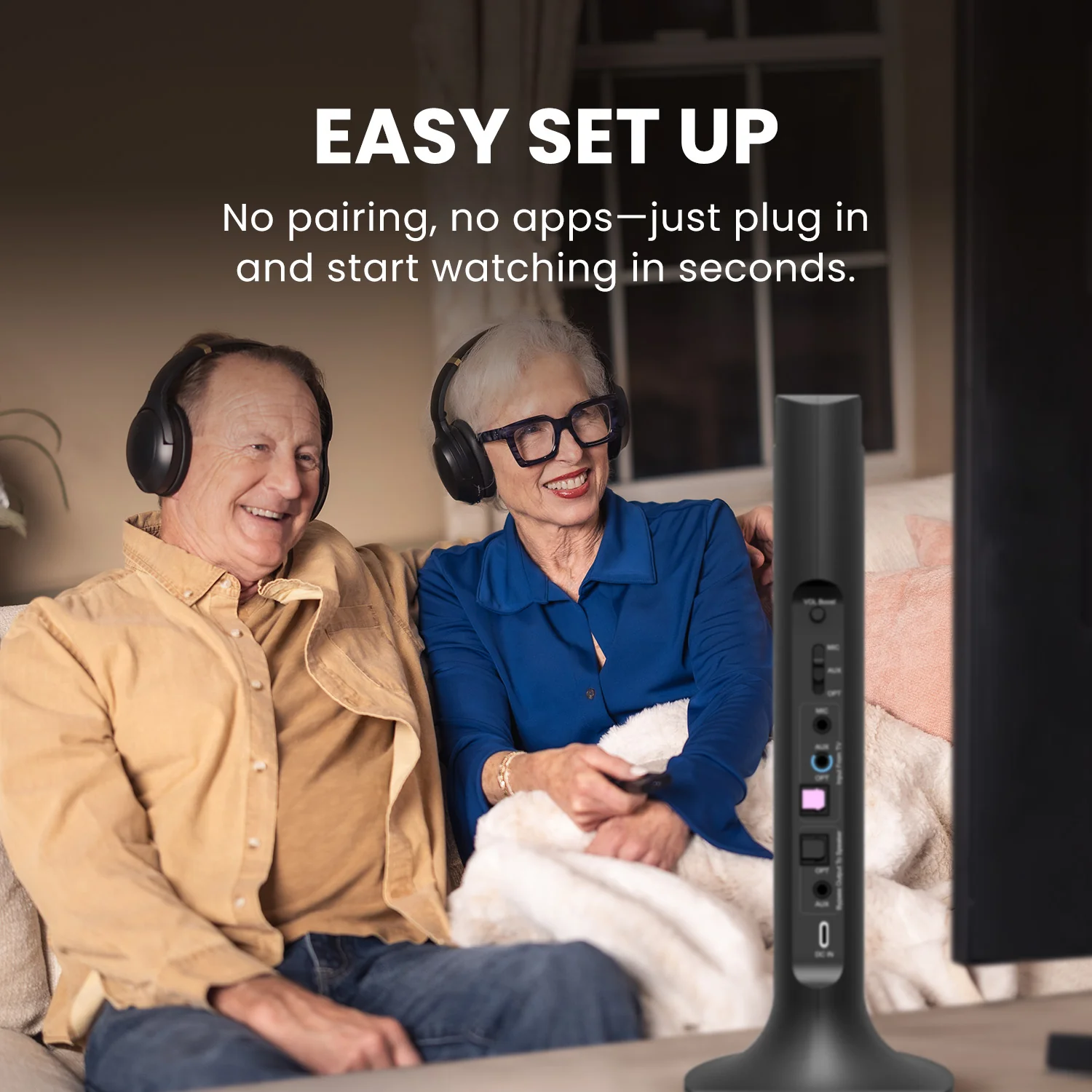 Duet | 2.4G Dual Wireless Headphones for TV - Image 5
