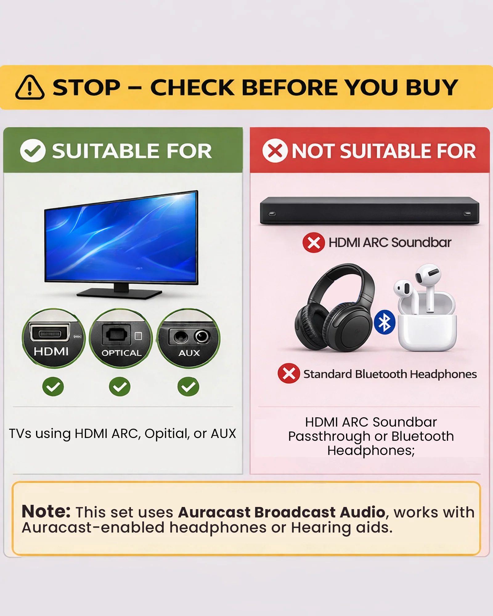 Opera Aura | Wireless Auracast TV Headphones - Image 4