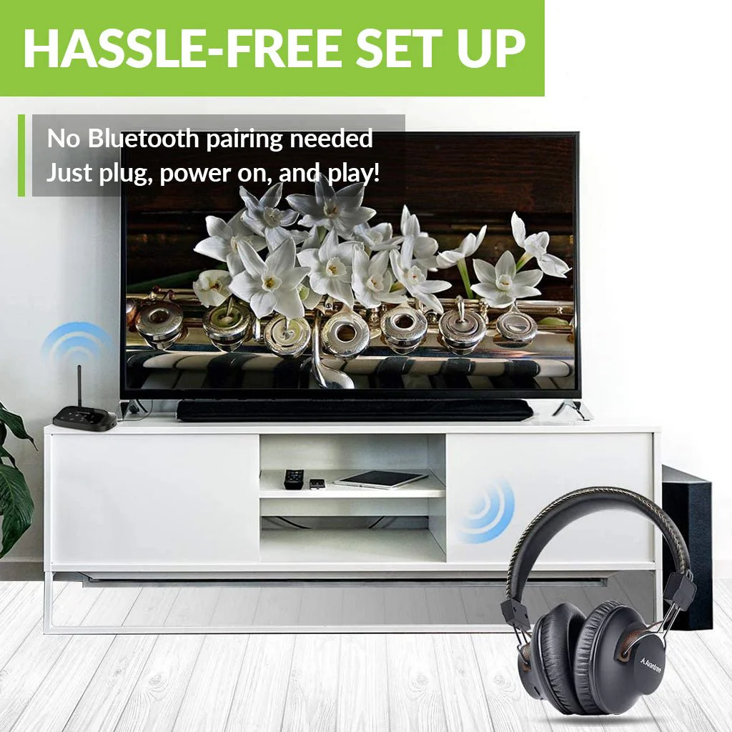 HT5009 | Wireless Headpones for TV with Transmitter - Image 4